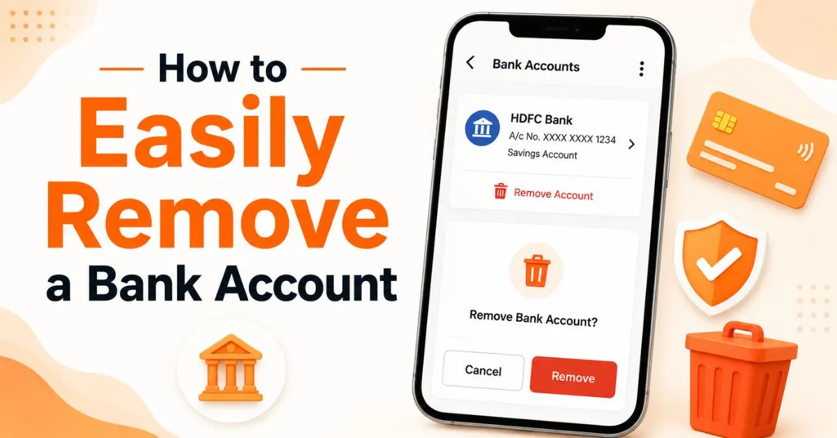 Steps to Remove Bank Account